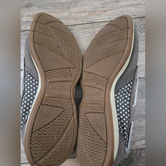 Sperry Women's Grey Leather 9.5m Boat Shoes - Picture 9 of 16